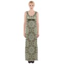 Oriental pattern Maxi Thigh Split Dress View1