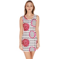 Fruit Patterns Bouffants Broken Hearts Dragon Polka Dots Red Black Bodycon Dress by Mariart