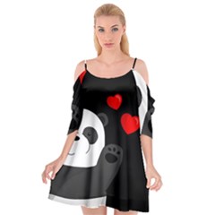 Cute Panda Cutout Spaghetti Strap Chiffon Dress by Valentinaart