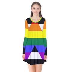 Straight Ally Flag Flare Dress by Valentinaart