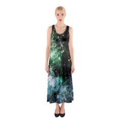 Space Colors Sleeveless Maxi Dress by ValentinaDesign