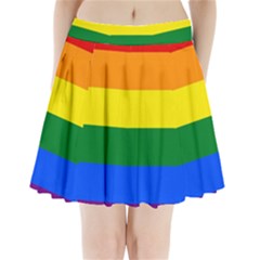 Pride Flag Pleated Mini Skirt by Valentinaart