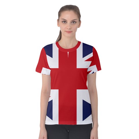 Uk Flag United Kingdom Women s Cotton Tee by Nexatart