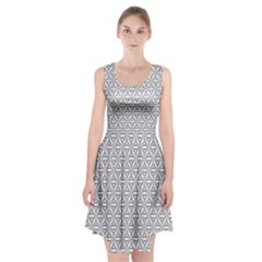 Seamless Pattern Monochrome Repeat Racerback Midi Dress by Nexatart