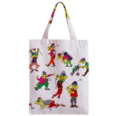 Golfers Athletes Zipper Classic Tote Bag by Nexatart