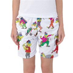 Golfers Athletes Women s Basketball Shorts by Nexatart