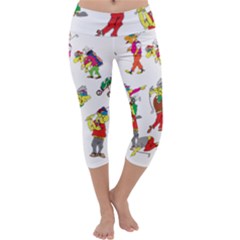 Golfers Athletes Capri Yoga Leggings by Nexatart