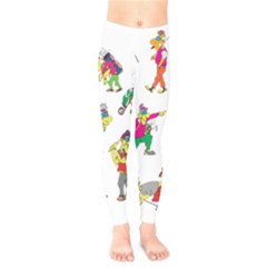 Golfers Athletes Kids  Legging by Nexatart