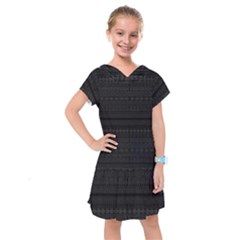 Aztec Influence Pattern Kids  Drop Waist Dress by ValentinaDesign