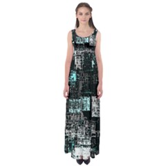 Abstract Art Empire Waist Maxi Dress by ValentinaDesign