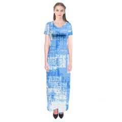 Abstract Art Short Sleeve Maxi Dress by ValentinaDesign