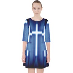 Blue Cross Christian Pocket Dress by Mariart