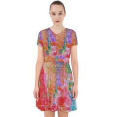 Colorful Watercolors Pattern                              Adorable In Chiffon Dress by LalyLauraFLM