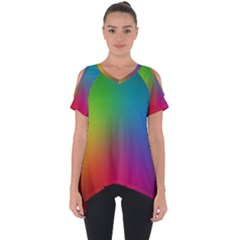 Bright Lines Resolution Image Wallpaper Rainbow Cut Out Side Drop Tee by Mariart