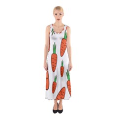 Fruit Vegetable Carrots Sleeveless Maxi Dress by Mariart