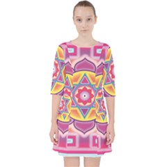 Kali Yantra Inverted Rainbow Pocket Dress by Mariart