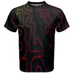 Neon Number Men s Cotton Tee by Mariart