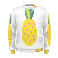 Pineapple Fruite Yellow Triangle Pink Men s Sweatshirt by Mariart