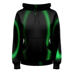 Rotating Ring Loading Circle Various Colors Loop Motion Green Women s Pullover Hoodie by Mariart