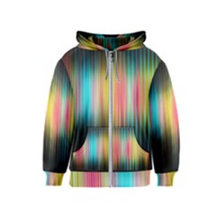 Sound Colors Rainbow Line Vertical Space Kids  Zipper Hoodie by Mariart