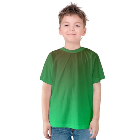 Course Colorful Pattern Abstract Green Kids  Cotton Tee by Nexatart