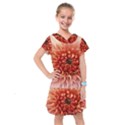 Dahlia Flower Joy Nature Luck Kids  Drop Waist Dress View1