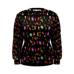 Christmas Pattern Women s Sweatshirt by Valentinaart