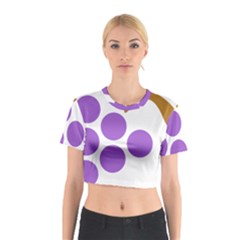 Fruit Grape Purple Cotton Crop Top by Mariart