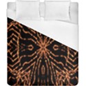 Golden Fire Pattern Polygon Space Duvet Cover (California King Size) View1