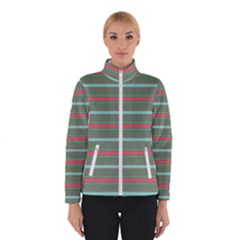 Horizontal Line Red Green Winterwear by Mariart