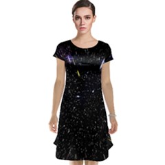 Space Warp Speed Hyperspace Through Starfield Nebula Space Star Hole Galaxy Cap Sleeve Nightdress by Mariart