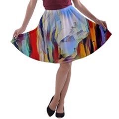 Abstract Tunnel A-line Skater Skirt by NouveauDesign