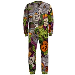 Halloween Pattern Onepiece Jumpsuit (men)  by ValentinaDesign