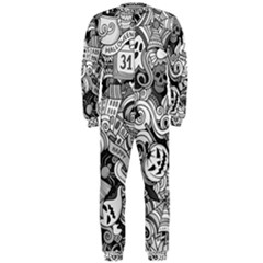 Halloween Pattern Onepiece Jumpsuit (men)  by ValentinaDesign