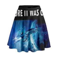 Black Star Trek Tee High Waist Skirt by GlamourG33k