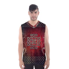 The Celtic Knot With Floral Elements Men s Basketball Tank Top by FantasyWorld7