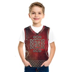 The Celtic Knot With Floral Elements Kids  Sportswear by FantasyWorld7