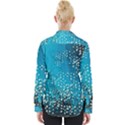 Flower Back Leaf River Blue Star Womens Long Sleeve Shirt View2