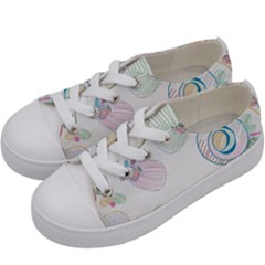 Flower Rainbow Circle Polka Leaf Sexy Kids  Low Top Canvas Sneakers by Mariart