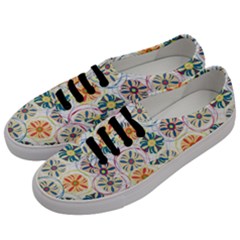 Flower Rainbow Fan Sunflower Circle Sexy Men s Classic Low Top Sneakers by Mariart