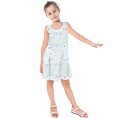 Spot Polka Dots Blue Pink Sexy Kids  Sleeveless Dress by Mariart