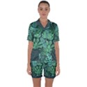 tropical plantation pattern  Satin Short Sleeve Pyjamas Set View1