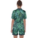 tropical plantation pattern  Satin Short Sleeve Pyjamas Set View2