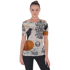 Vintage Halloween Short Sleeve Top by Valentinaart