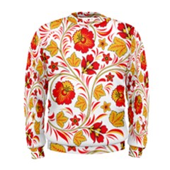 Wreaths Flower Floral Sexy Red Sunflower Star Rose Men s Sweatshirt by Mariart