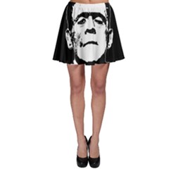 Frankenstein s Monster Halloween Skater Skirt by Valentinaart