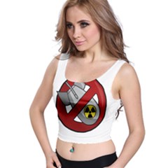 No Nuclear Weapons Crop Top by Valentinaart