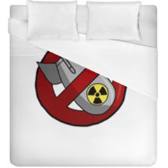 No Nuclear Weapons Duvet Cover (king Size) by Valentinaart