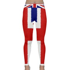 Union Jack Watercolor Drawing Art Classic Yoga Leggings by picsaspassion