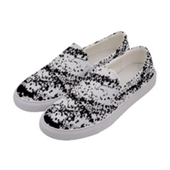 Ink Splatter Texture Women s Canvas Slip Ons by Mariart